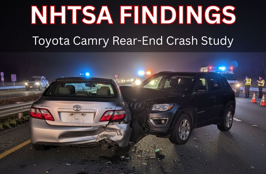 Toyota Camry Rear-End Crash Study Unveils Key Safety Gaps
