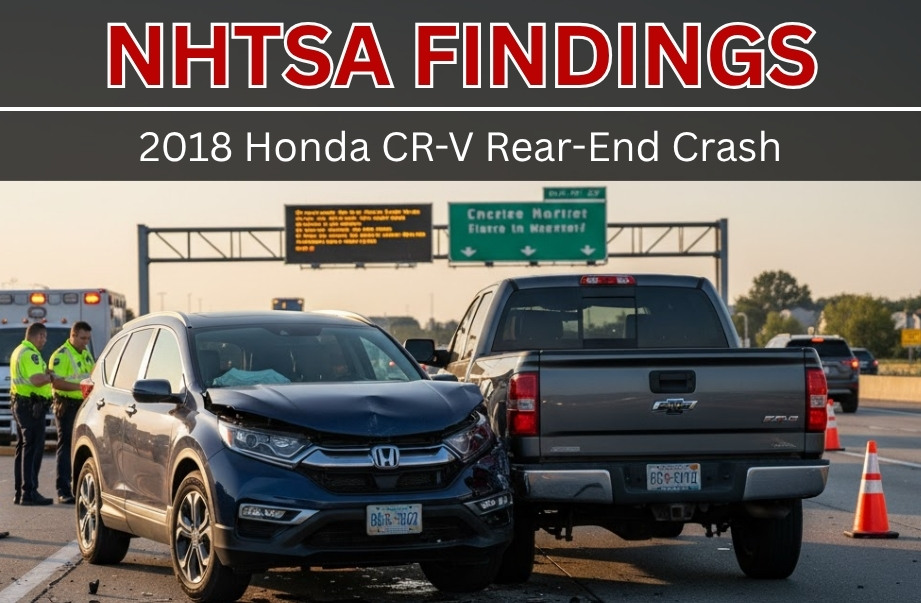 NHTSA Investigates Rear-End Crash Involving 2018 Honda CR-V