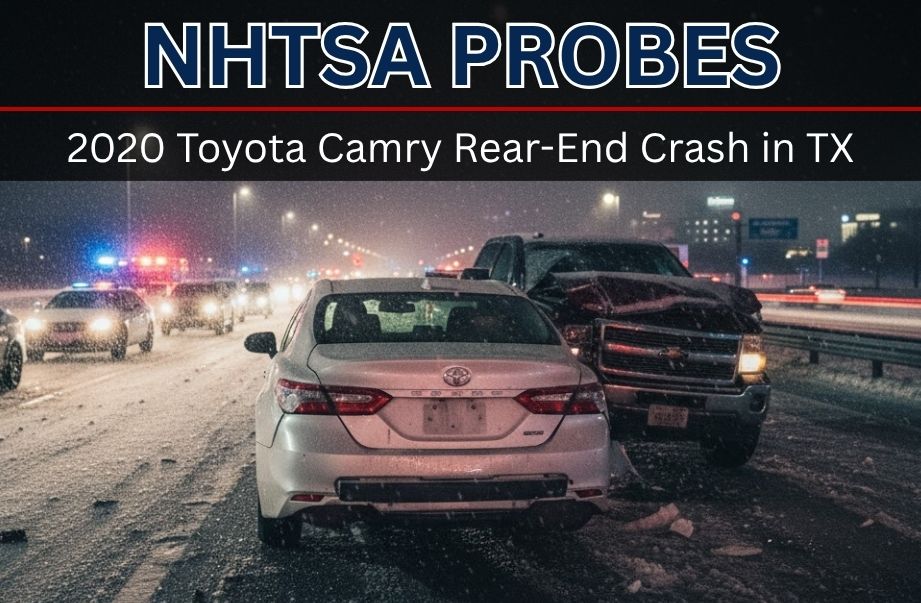 What the NHTSA Learned from the 2020 Toyota Camry Rear-End Crash in Texas?