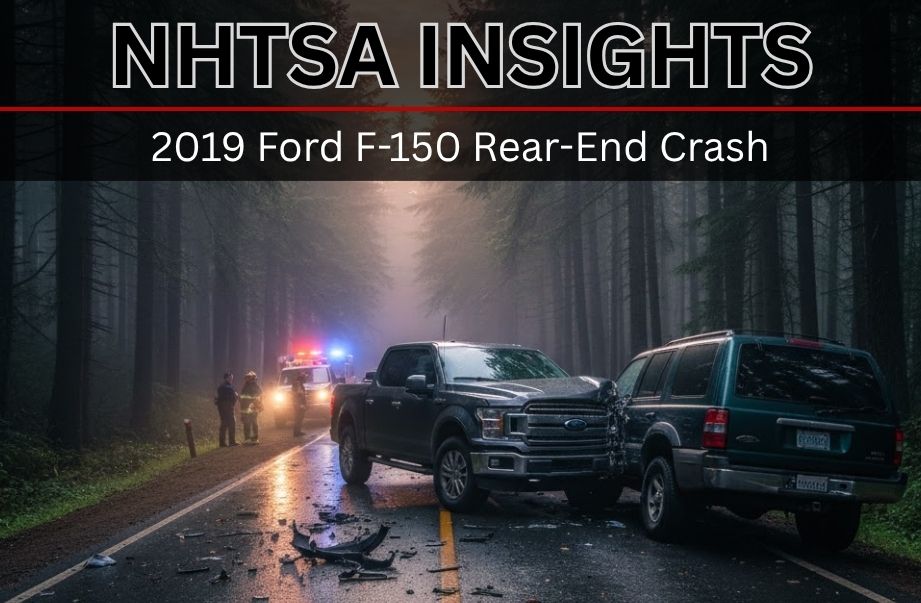 NHTSA Rear-End Crash Analysis: 2019 Ford F-150 Insights
