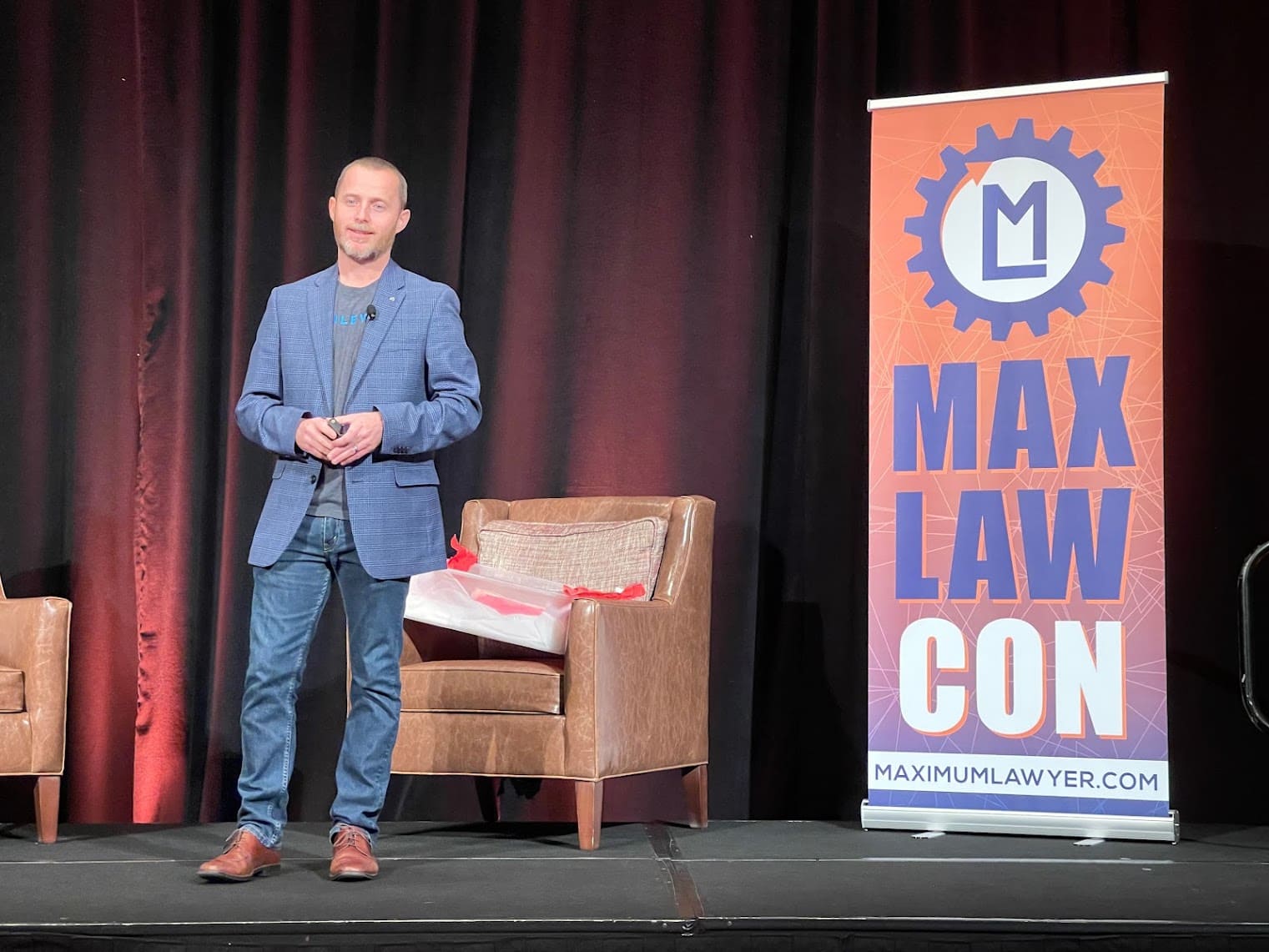 Tyson Mutrux at the Maximum Lawyer event — Mutrux Firm Injury Lawyers